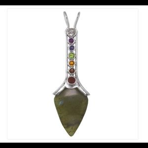 SAJEN-Labradorite Pendulum & Chakra Pendant